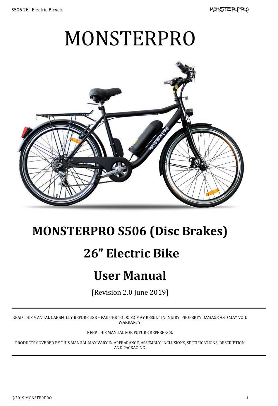 monsterpro electric bike