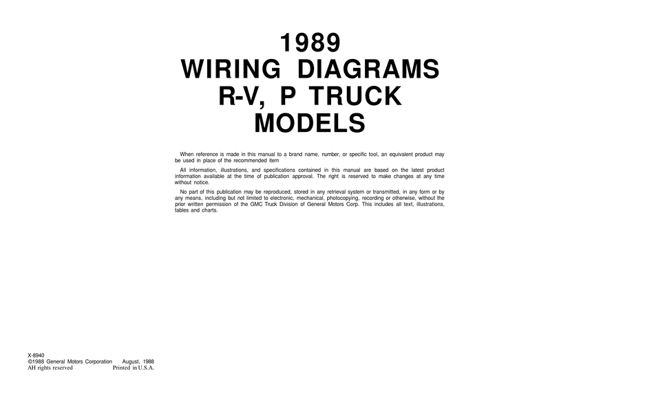 1989 Chevy Truck Ignition Wiring Diagram Wiring Diagram