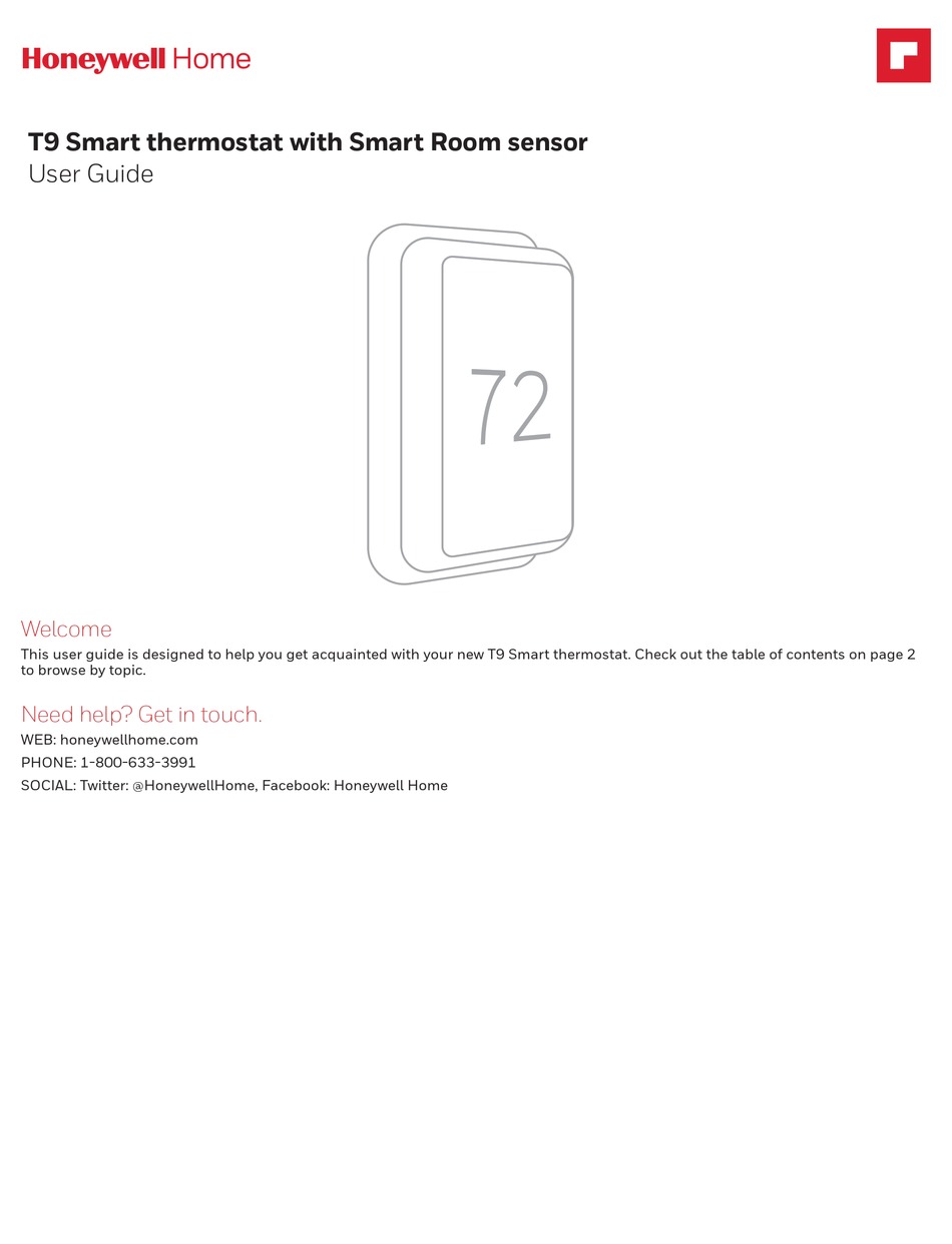 HONEYWELL HOME T9 USER MANUAL Pdf Download | ManualsLib