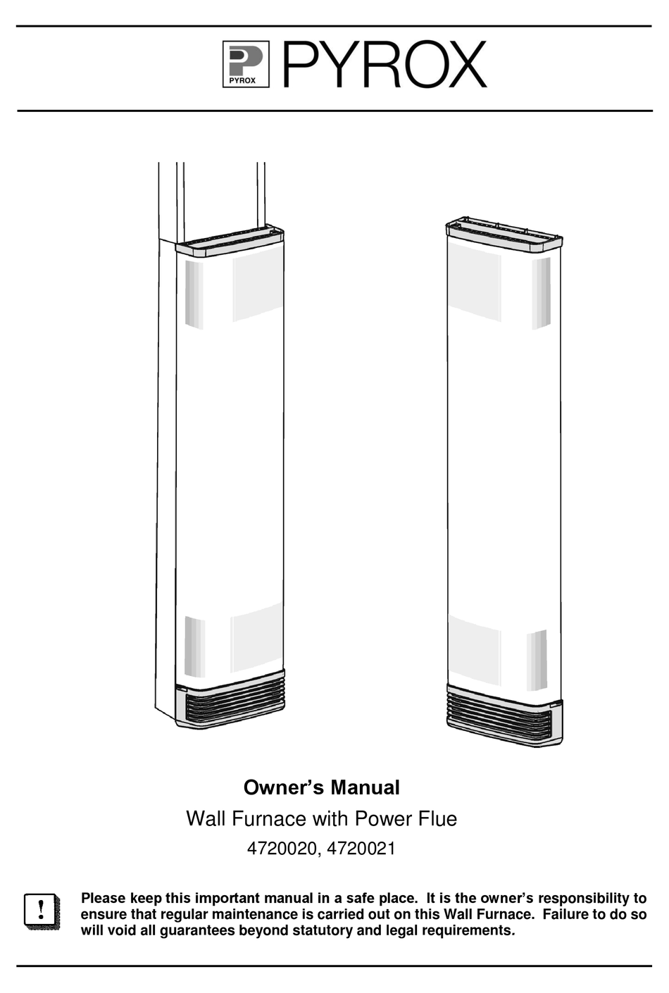 PYROX 4720020 OWNER'S MANUAL Pdf Download | ManualsLib