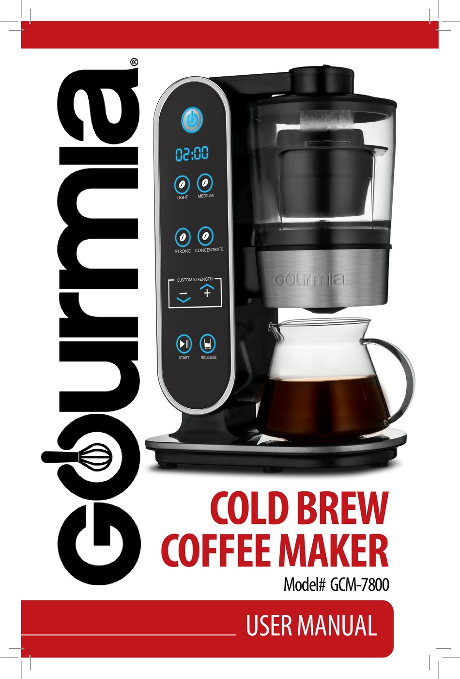 GOURMIA GCM-7800 USER MANUAL Pdf 