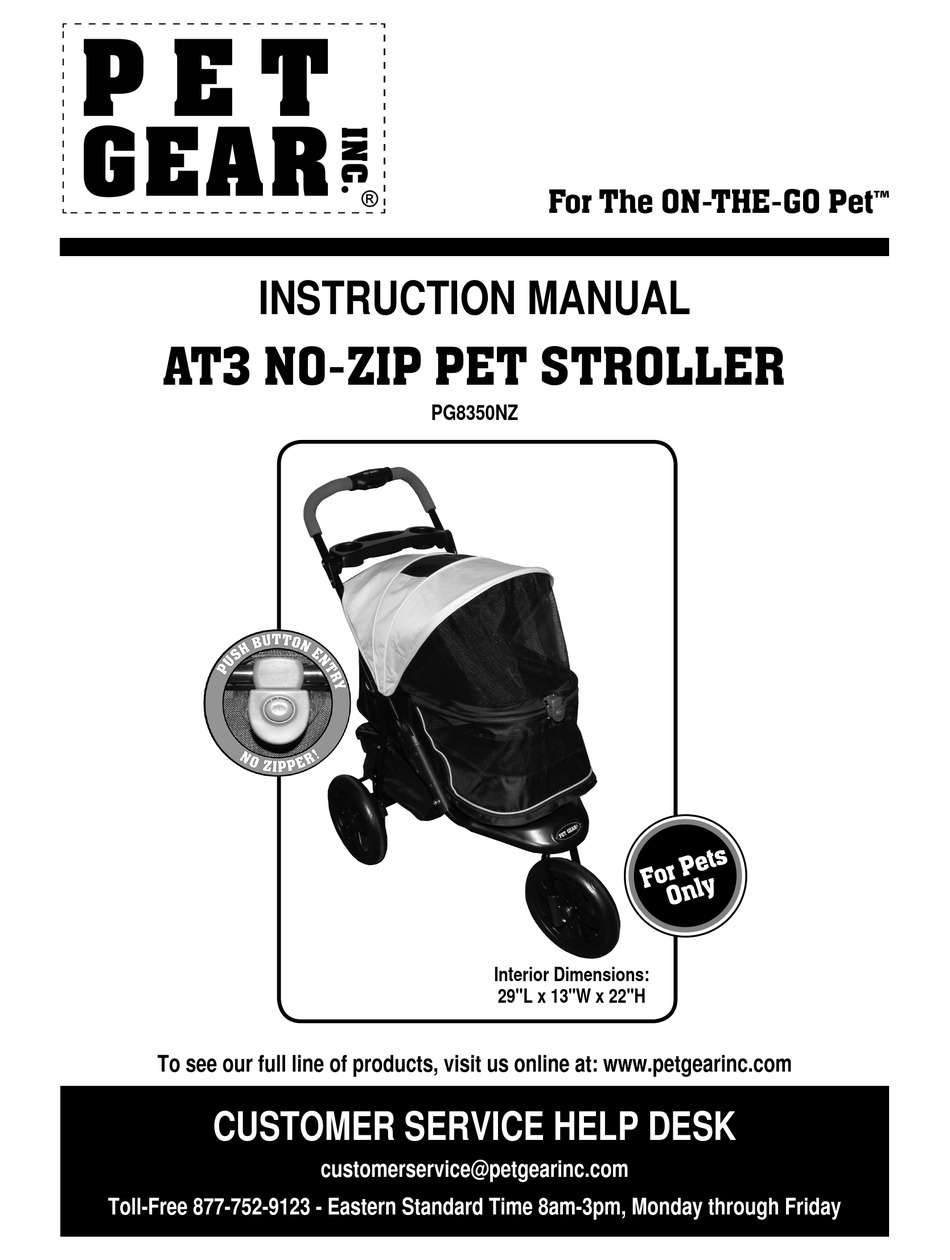PET GEAR ONTHEGO PET AT3 INSTRUCTION MANUAL Pdf Download ManualsLib