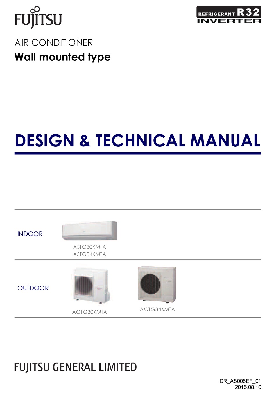 FUJITSU ASTG30KMTA DESIGN u0026 TECHNICAL MANUAL Pdf Download | ManualsLib