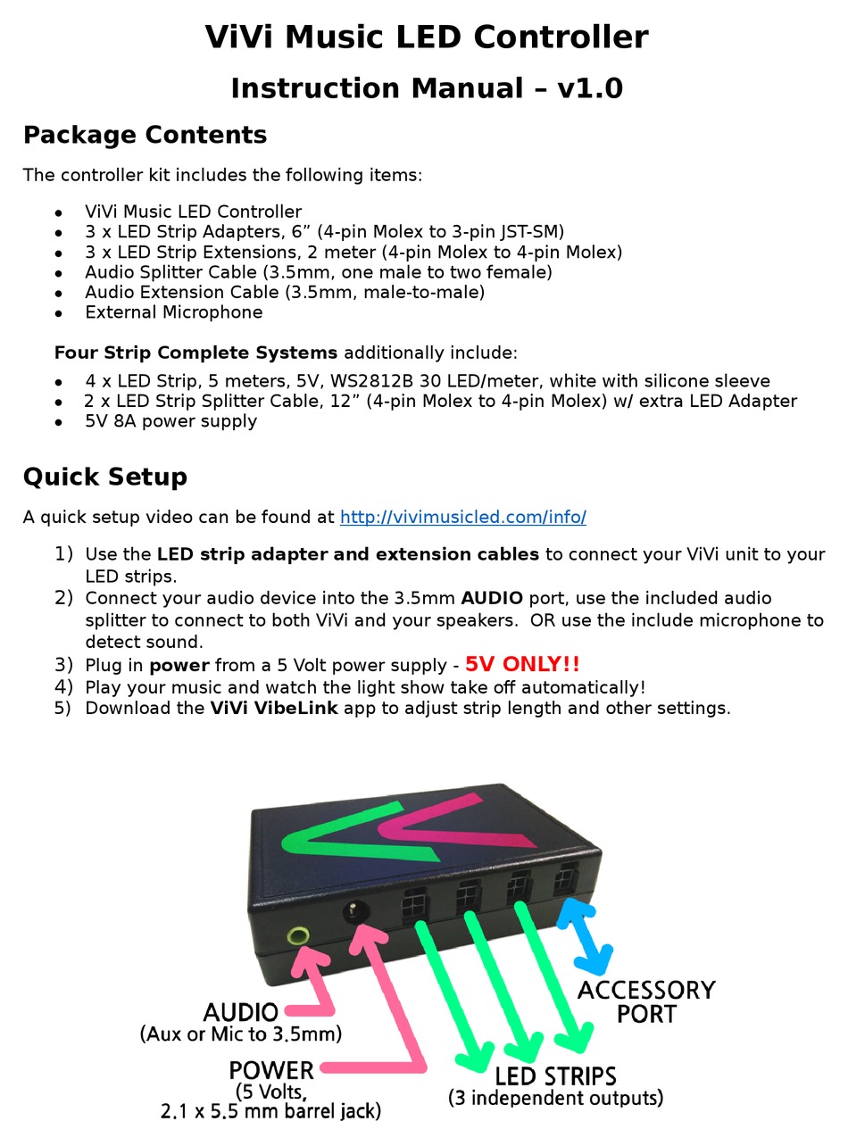 visual-vibes-vivi-music-led-controller-instruction-manual-pdf-download-manualslib