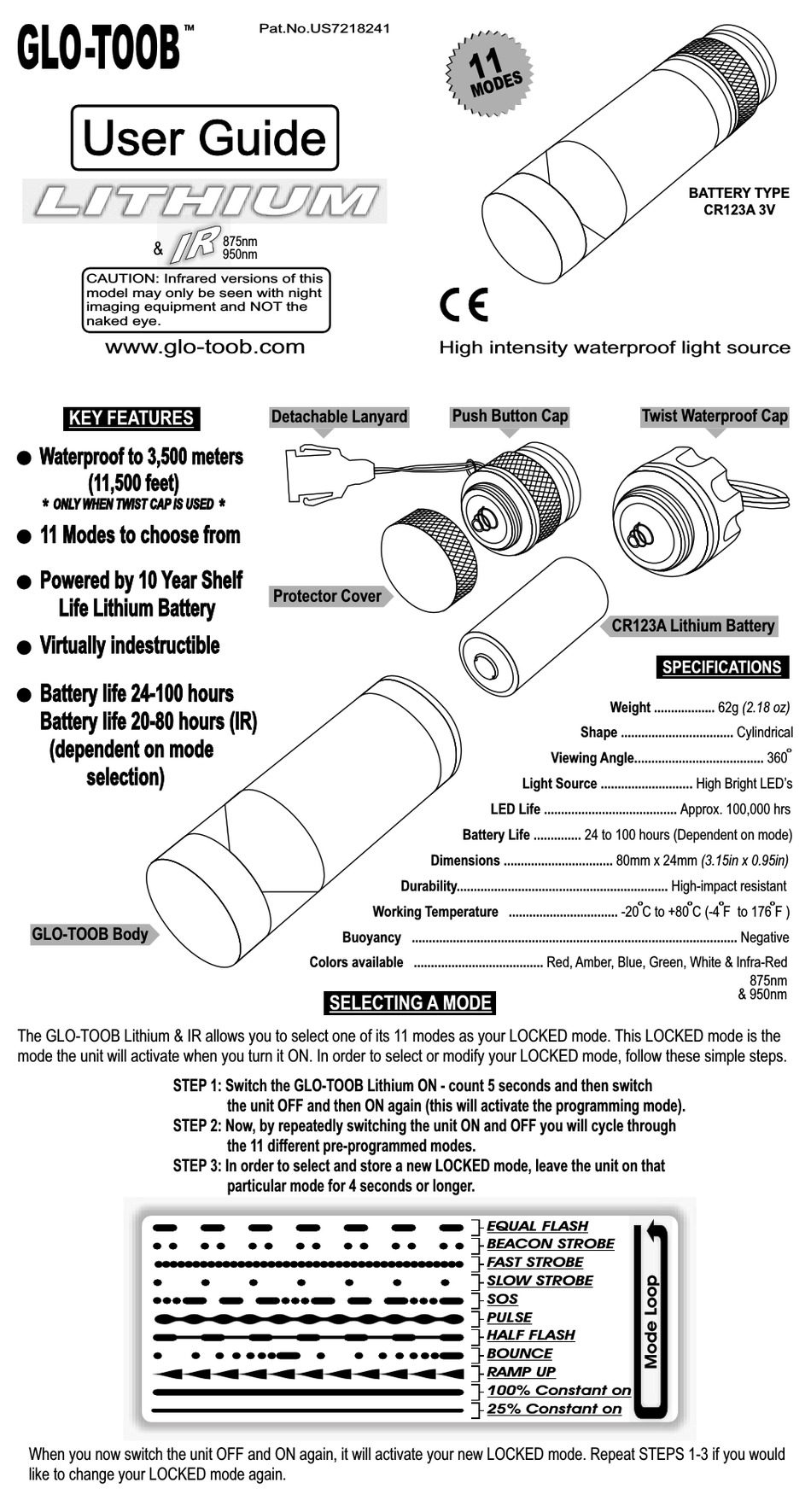 Glo Toob Lithium Ir User Manual Pdf Download Manualslib