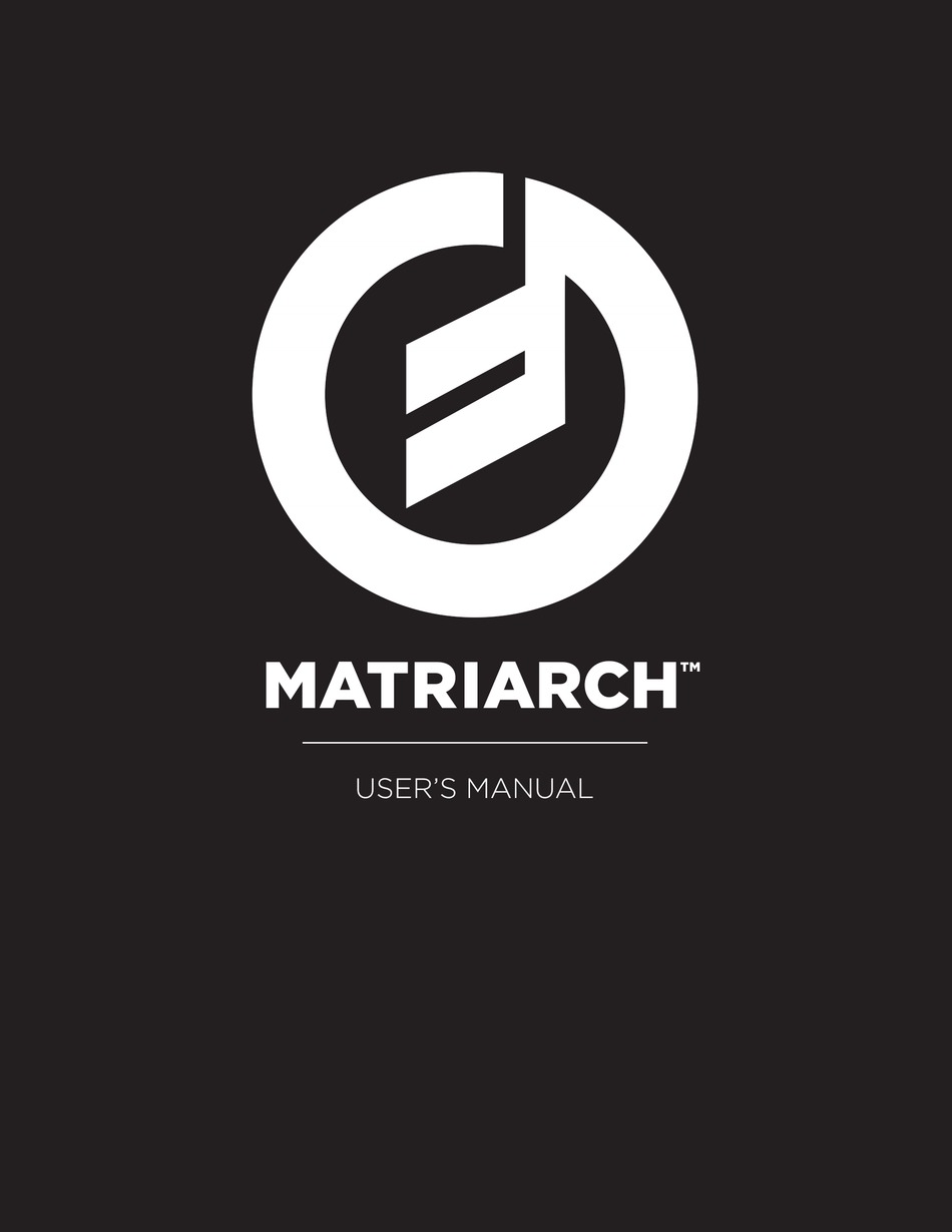 MOOG MATRIARCH USER MANUAL Pdf Download ManualsLib