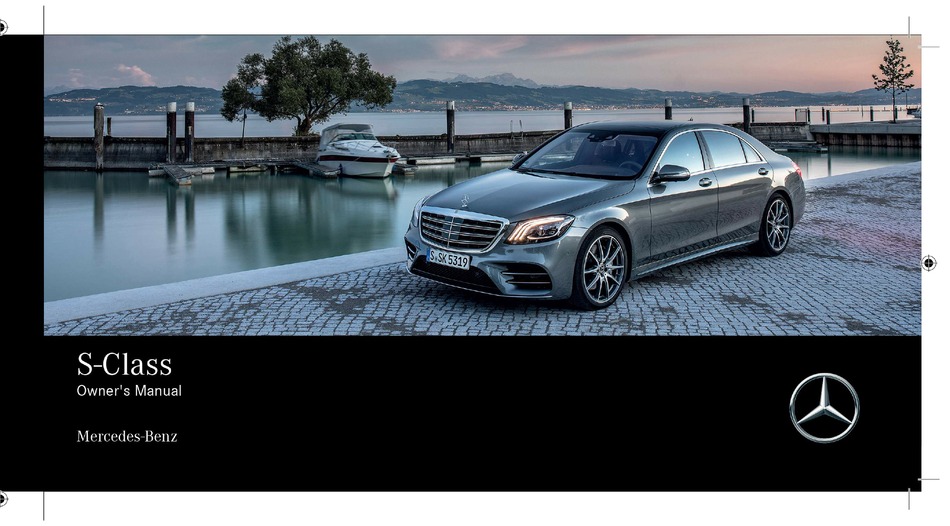Mercedes Benz S Class Owner S Manual Pdf Download Manualslib