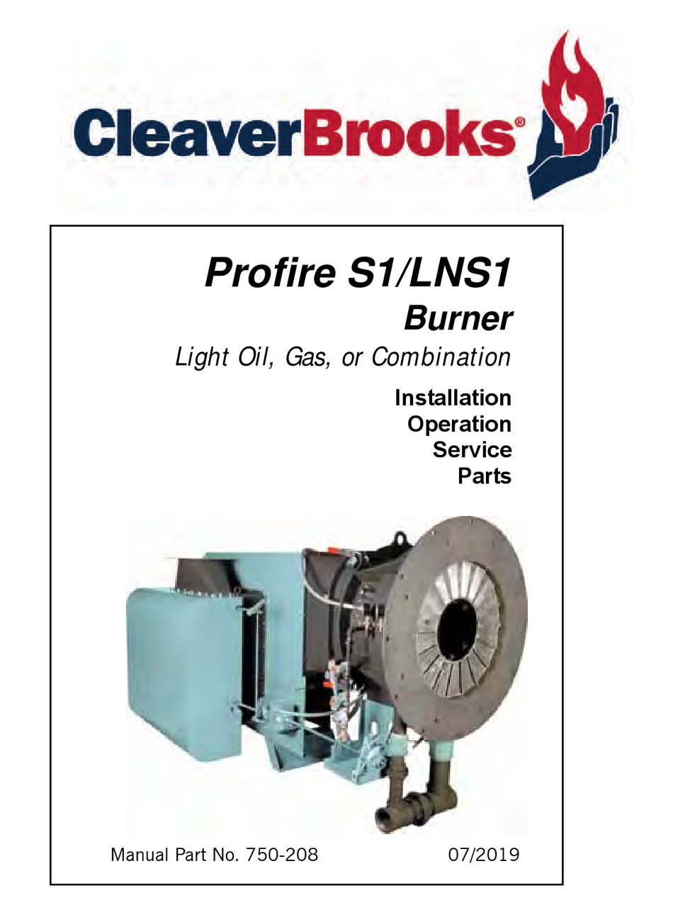 CLEAVERBROOKS PROFILE LNS1 SERIES INSTALLATION, OPERATION, SERVICE