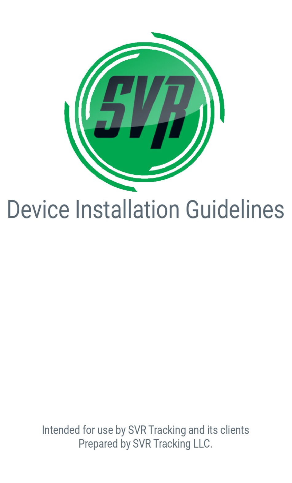 SVR FJ110 SERIES DEVICE INSTALLATION MANUALLINES Pdf Download ManualsLib