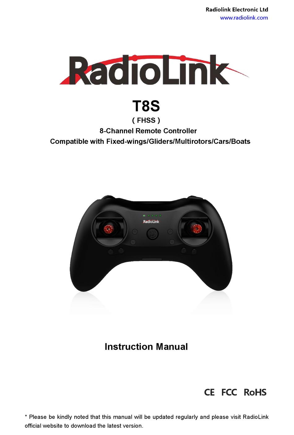 Подключение radiolink t8s к компьютеру