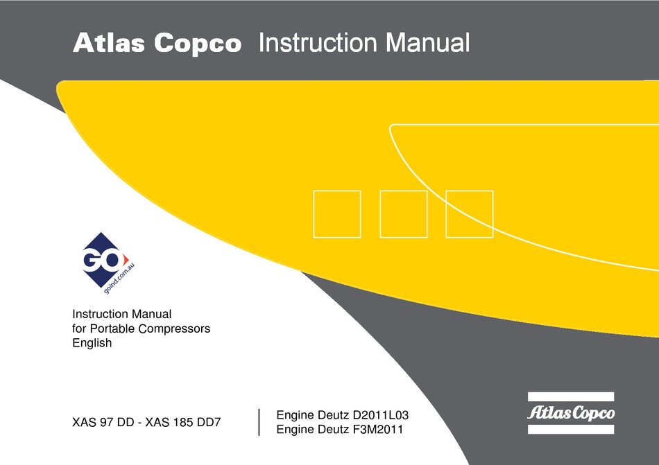 Atlas Copco Xas 97 Dd Instruction Manual Pdf Download Manualslib