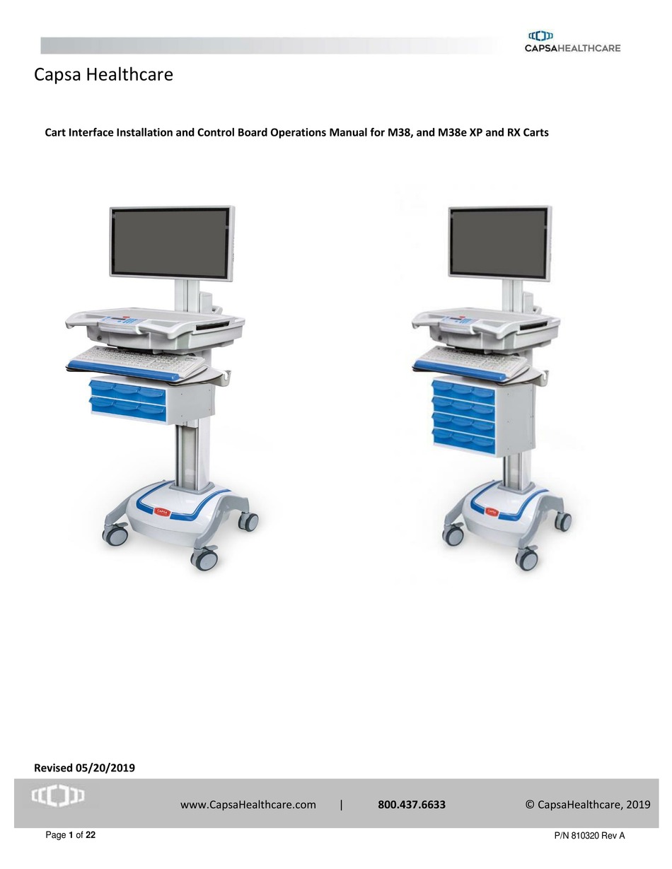 CAPSA HEALTHCARE M38 MANUAL Pdf Download ManualsLib