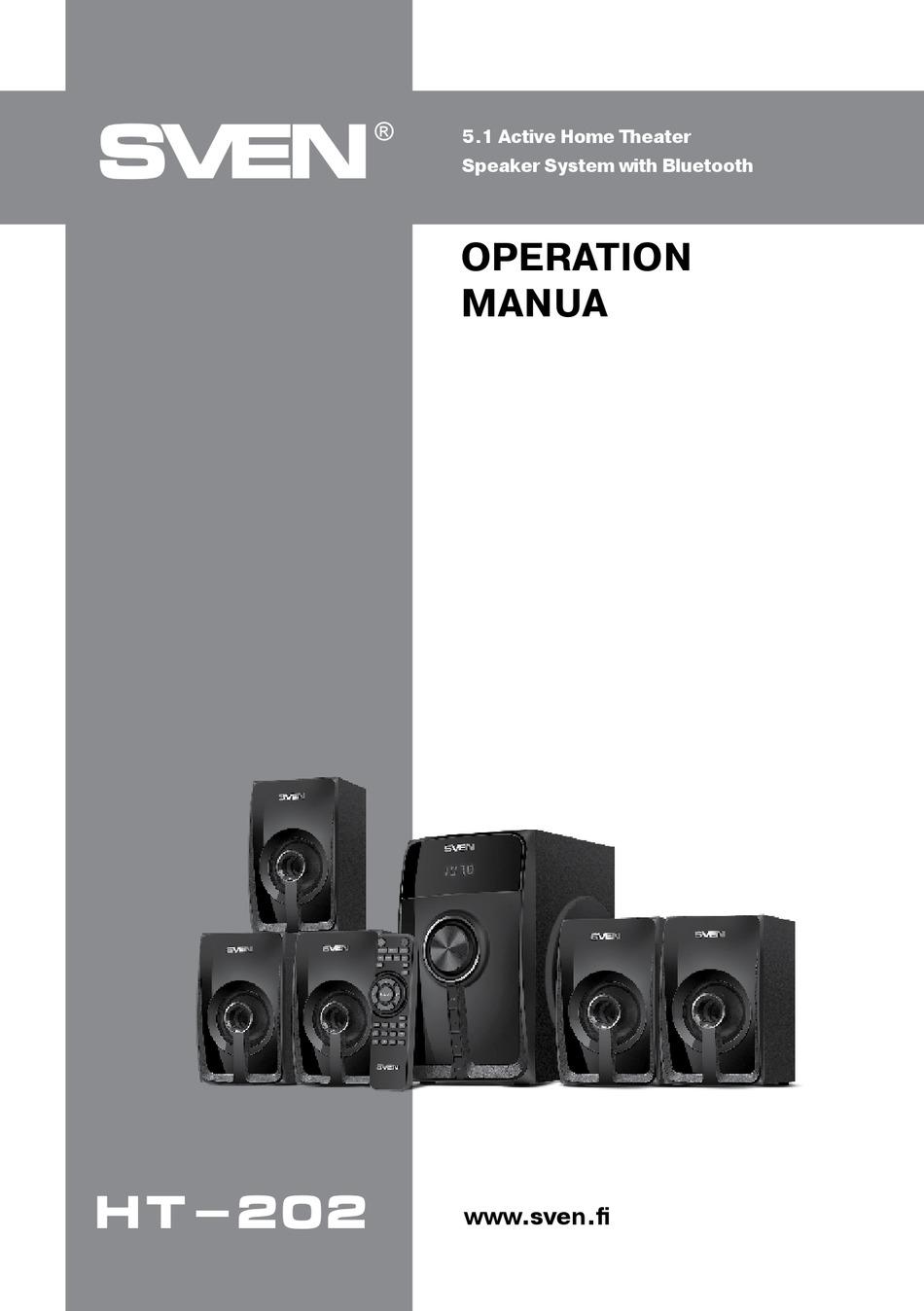 SVEN HT-202 OPERATION MANUAL Pdf Download | ManualsLib