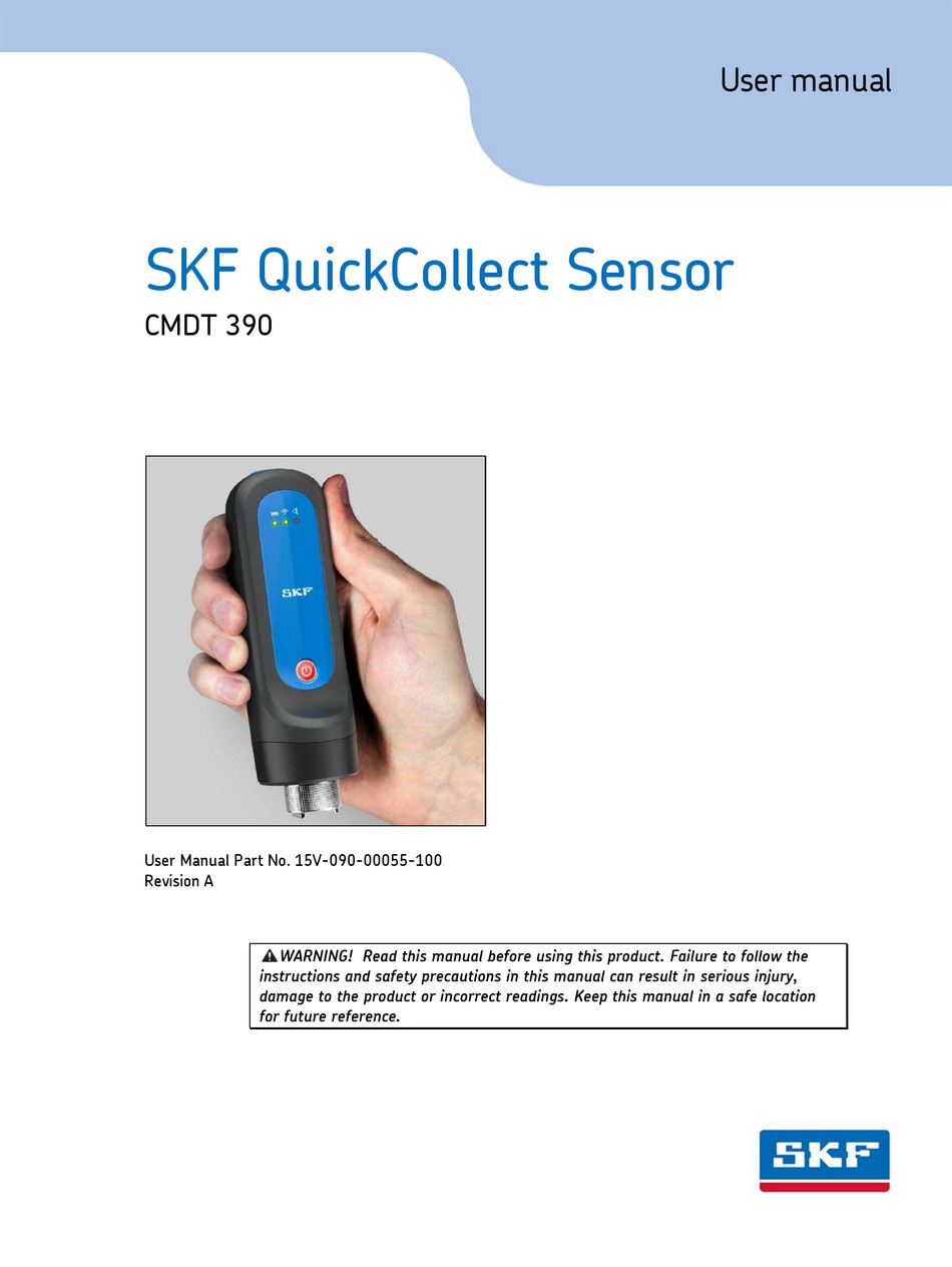 SKF QUICKCOLLECT CMDT 390 USER MANUAL Pdf Download ManualsLib