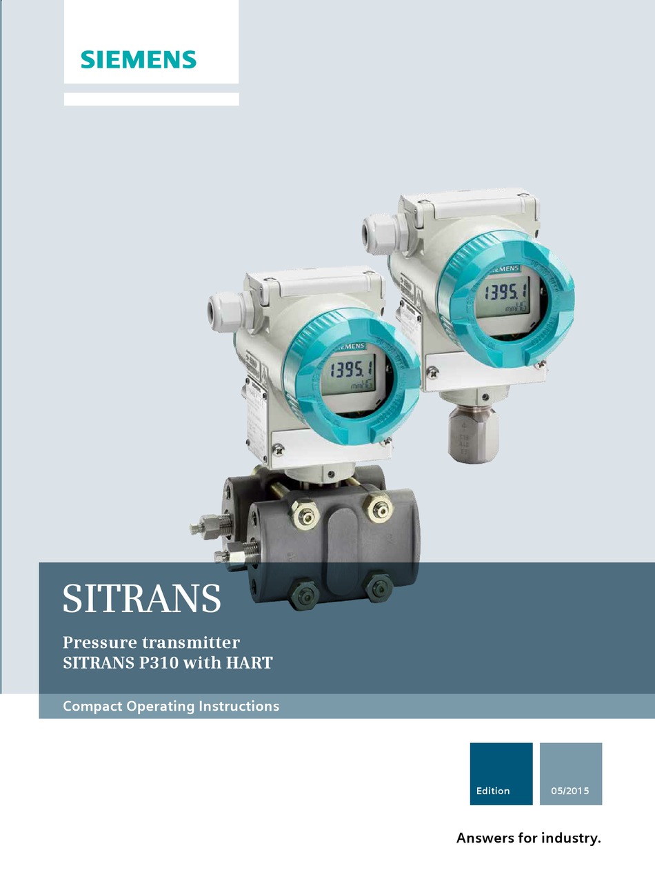 Capteur de pression différentielle SITRANS P500