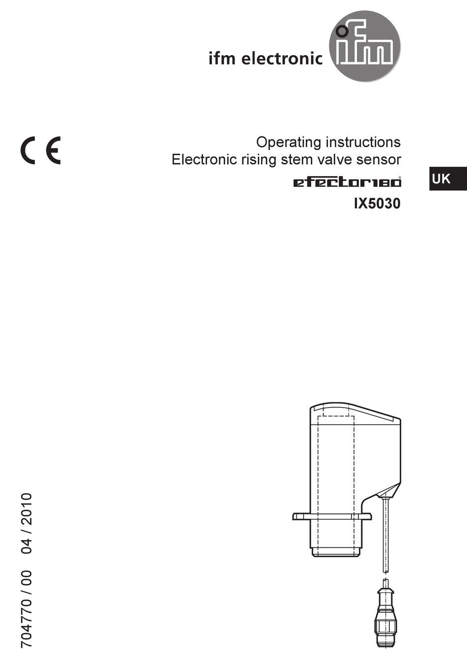 IFM EFECTOR 180 IX5030 OPERATING INSTRUCTIONS MANUAL Pdf Download