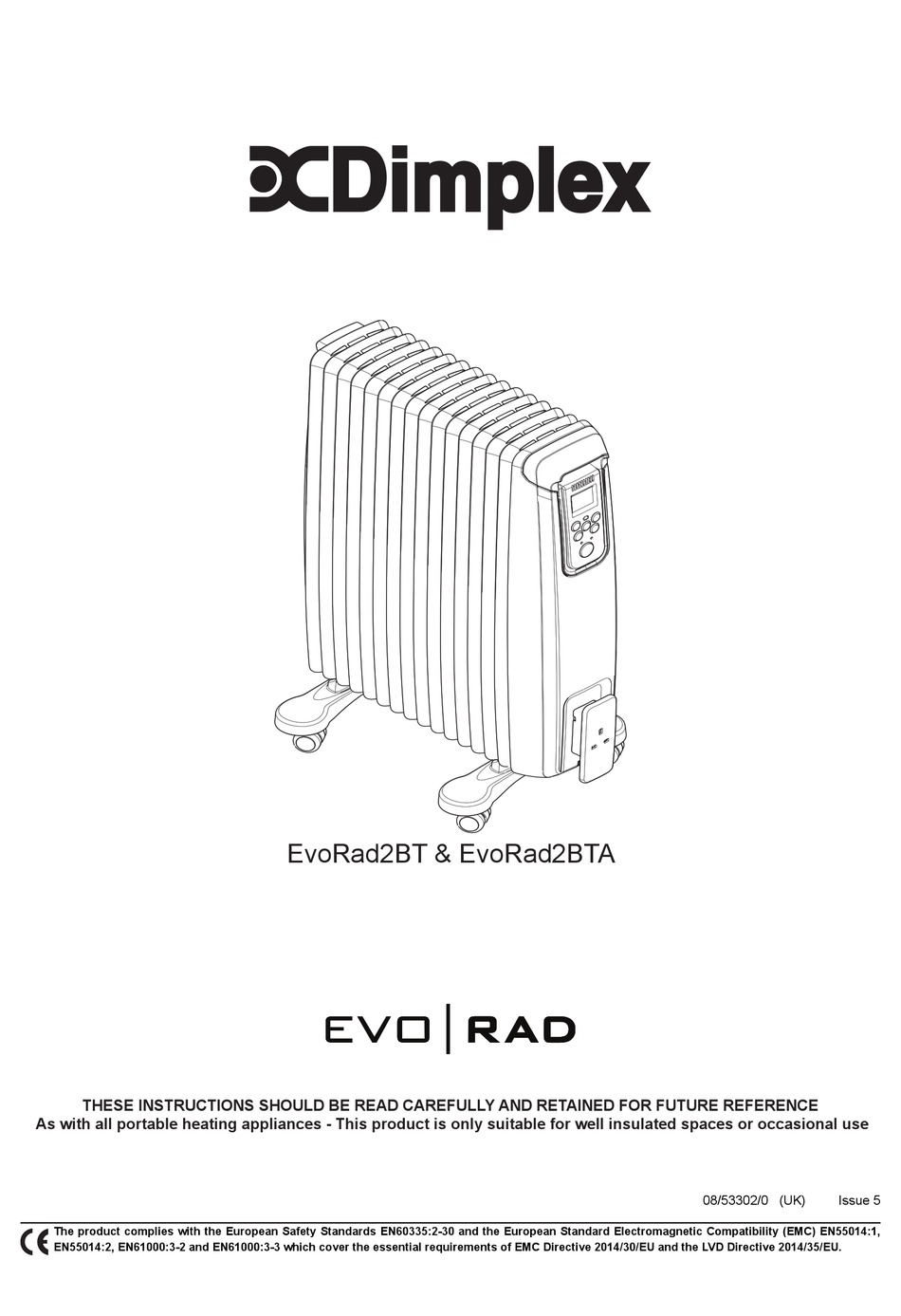 DIMPLEX EVORAD SERIES INSTRUCTION MANUAL Pdf Download | ManualsLib