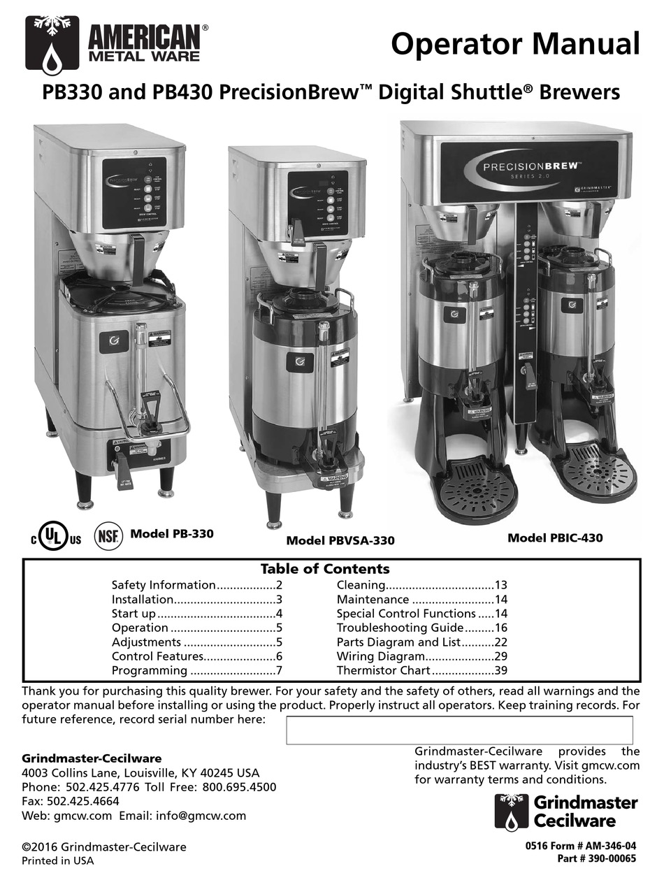 Grindmaster-Cecilware HWD3-2401004 3 Gallon Capacity Countertop Electric  GRINDMASTER HWD3 Hot Water Dispenser
