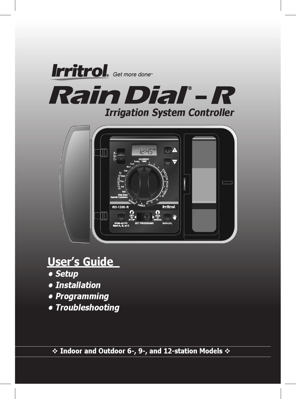 IRRITROL RAIN DIAL-R USER MANUAL Pdf Download | ManualsLib