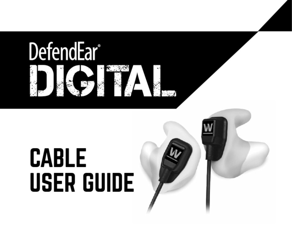 WESTONE DEFENDEAR CABLE USER MANUAL Pdf Download ManualsLib