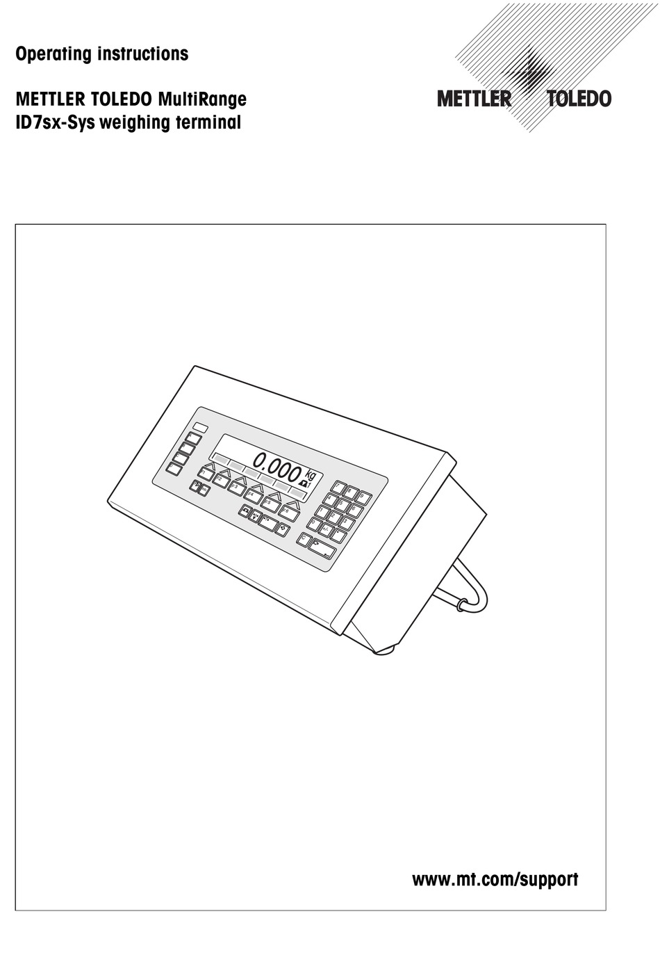 METTLER TOLEDO ID7SX-SYS OPERATING INSTRUCTIONS MANUAL Pdf Download