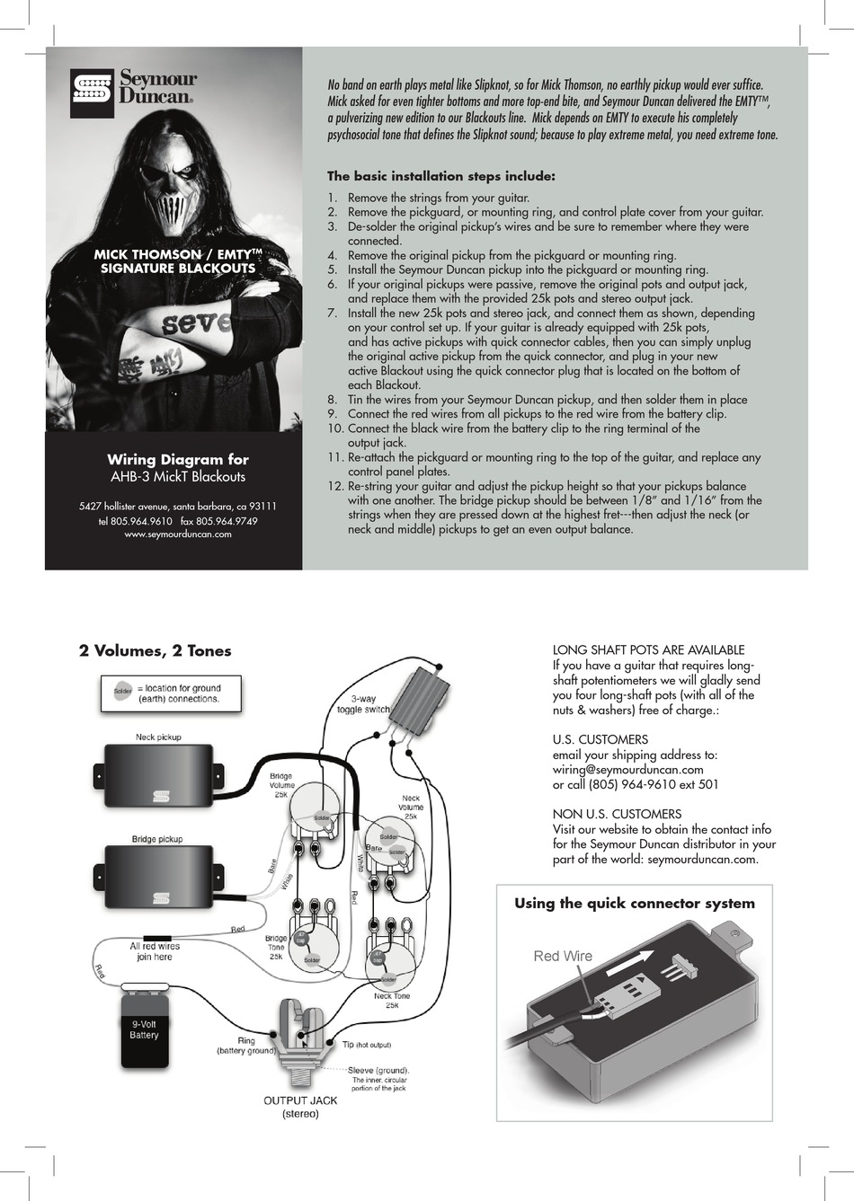 DUNCAN AHB-3 MICKT BLACKOUT WIRING DIAGRAM Pdf Download | ManualsLib