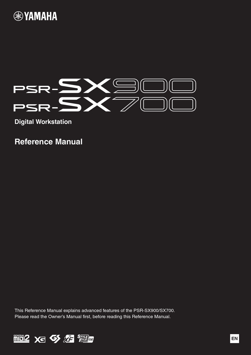 YAMAHA PSR-SX900 REFERENCE MANUAL Pdf Download | ManualsLib