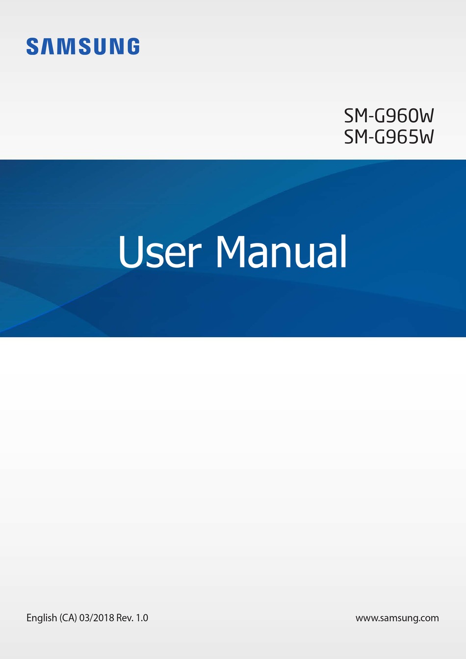 SAMSUNG SM-G960W USER MANUAL Pdf Download | ManualsLib