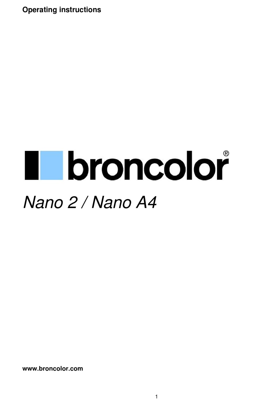 broncolor 404 manual