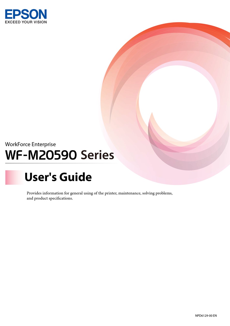 Epson Workforce Enterprise Wf M20590 Series User Manual Pdf Download Manualslib 8891