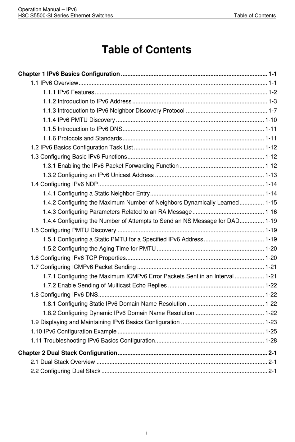 H3C S5500-SI SERIES OPERATION MANUAL Pdf Download | ManualsLib