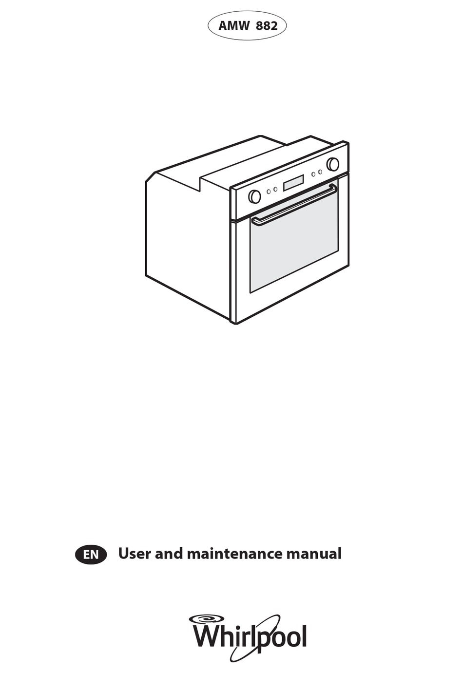 WHIRLPOOL AMW 882 USER AND MAINTENANCE MANUAL Pdf Download | ManualsLib