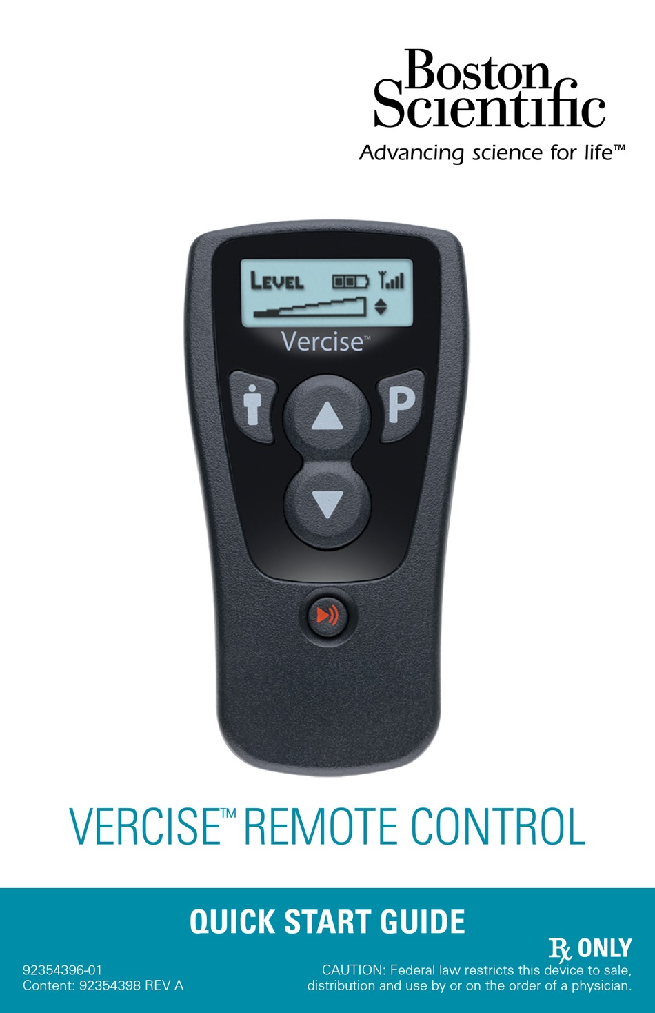 BOSTON SCIENTIFIC VERCISE SERIES QUICK START MANUAL Pdf Download