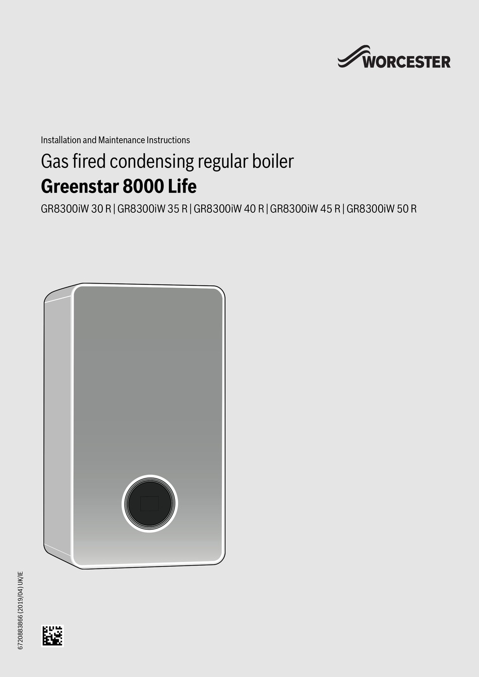 Worcester Greenstar 8000 Life Gr00iw 30 R Installation And Maintenance Instructions Manual Pdf Download Manualslib