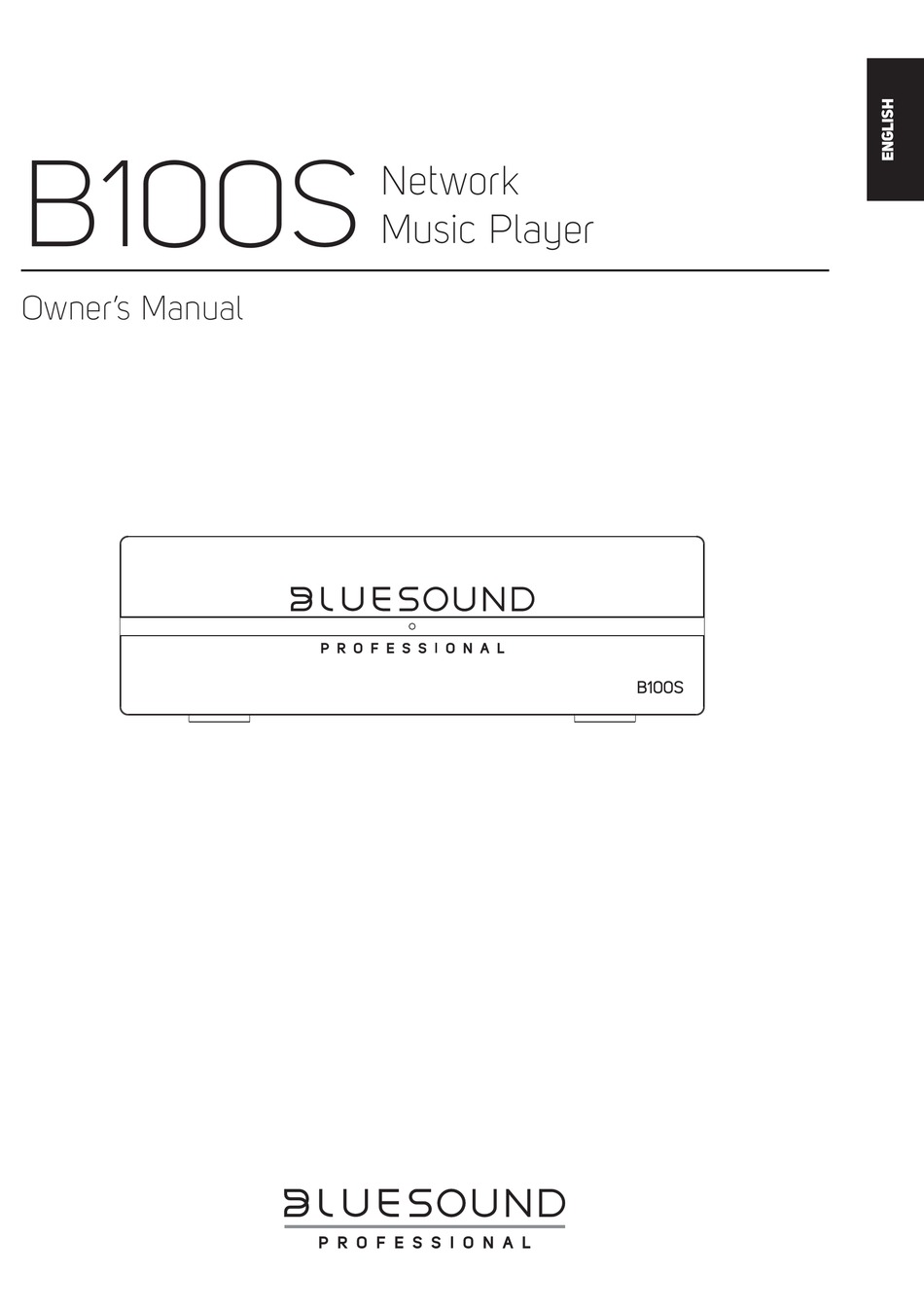 BLUESOUND B100S OWNER'S MANUAL Pdf Download | ManualsLib