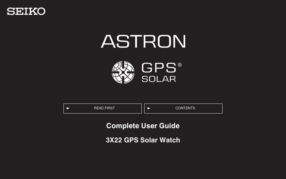 seiko astron user manual