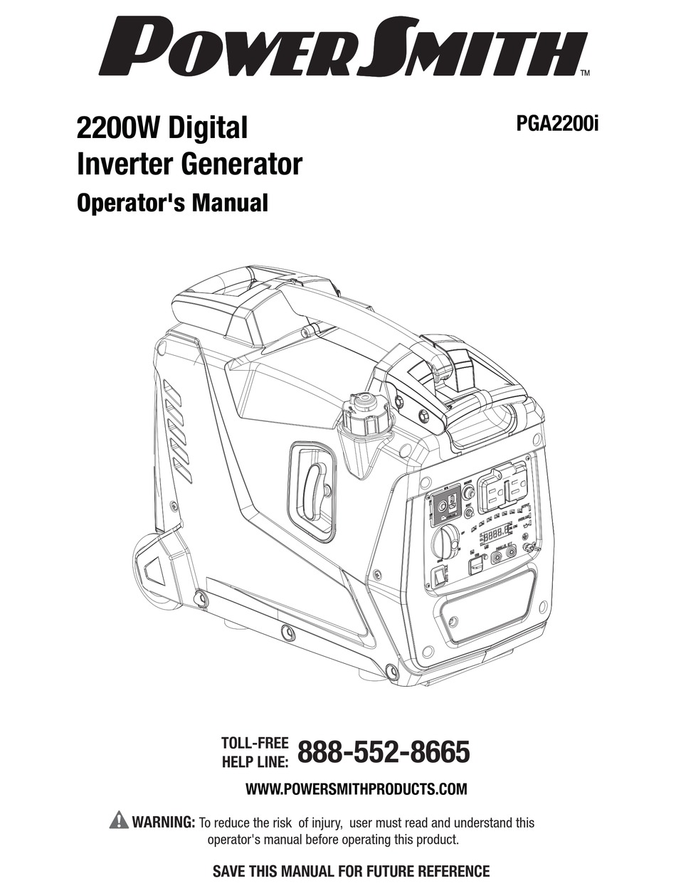 RICHPOWER POWER SMITH PGA2200I OPERATOR'S MANUAL Pdf Download ManualsLib