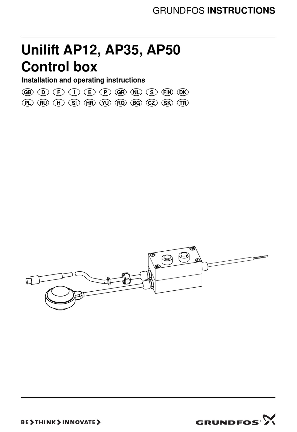 GRUNDFOS UNILIFT AP12 INSTALLATION AND OPERATING INSTRUCTIONS MANUAL Pdf Download ManualsLib