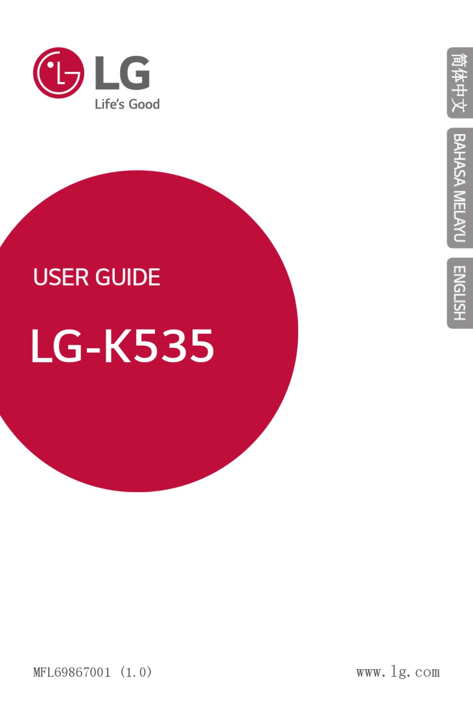 Lg K535 User Manual Pdf Download Manualslib