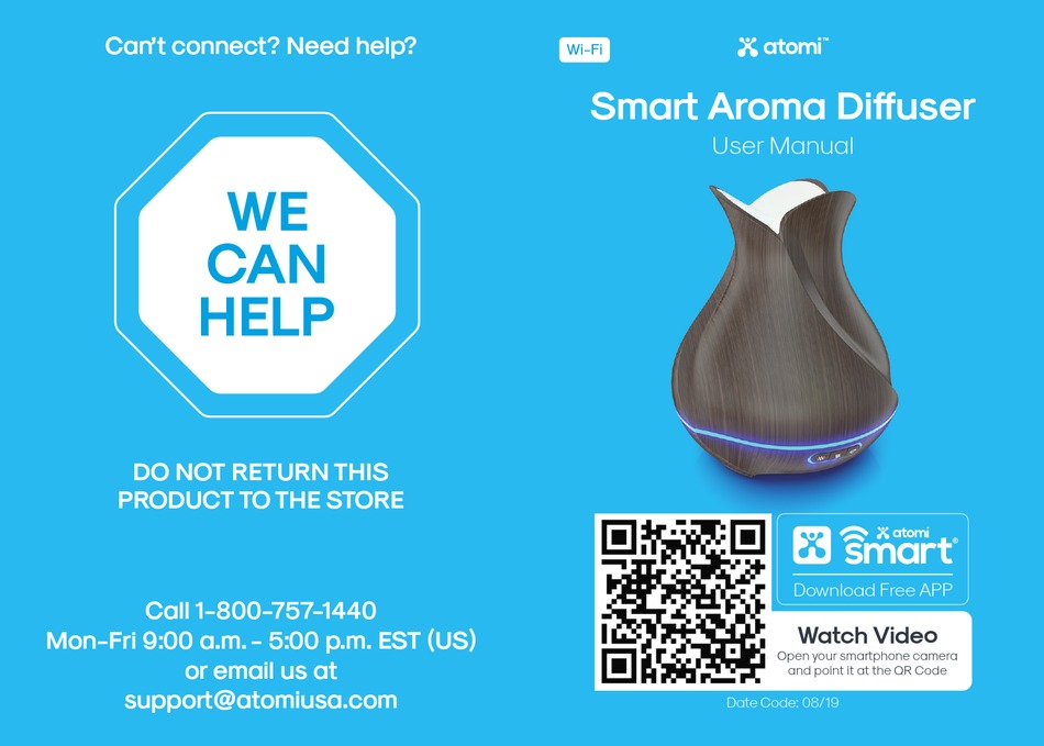ATOMI SMART AROMA DIFFUSER USER MANUAL Pdf Download ManualsLib