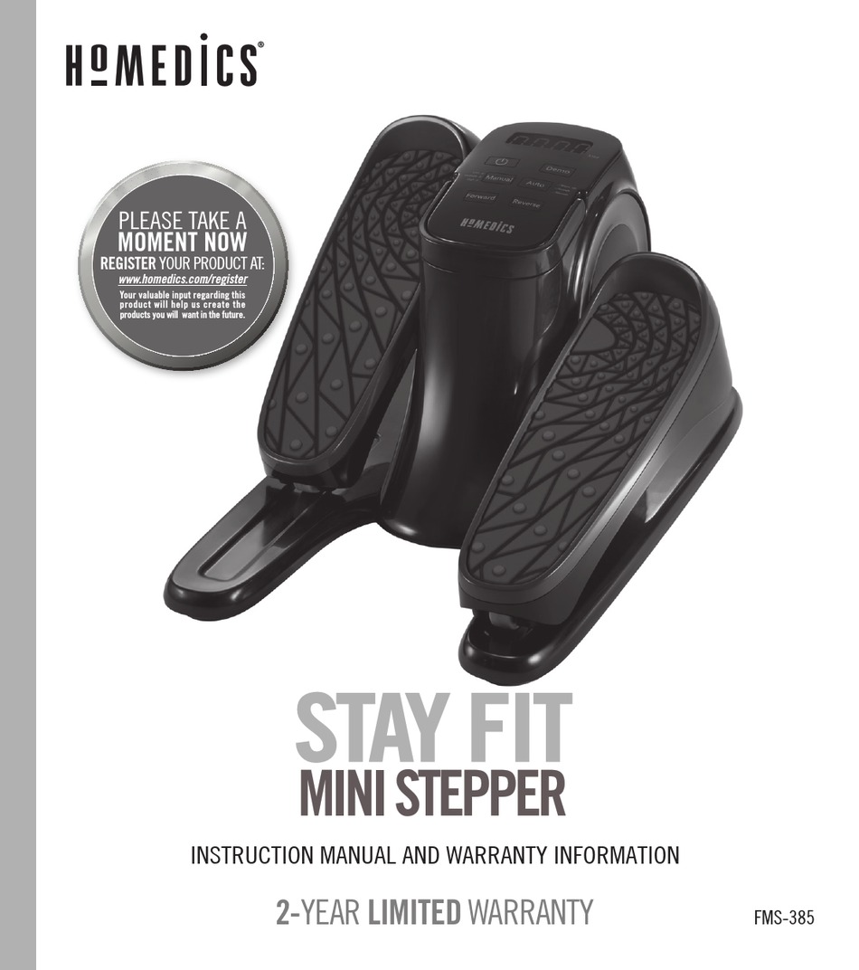 Stayfit Mini-Stepper Machine (FMS-385) - Homedics