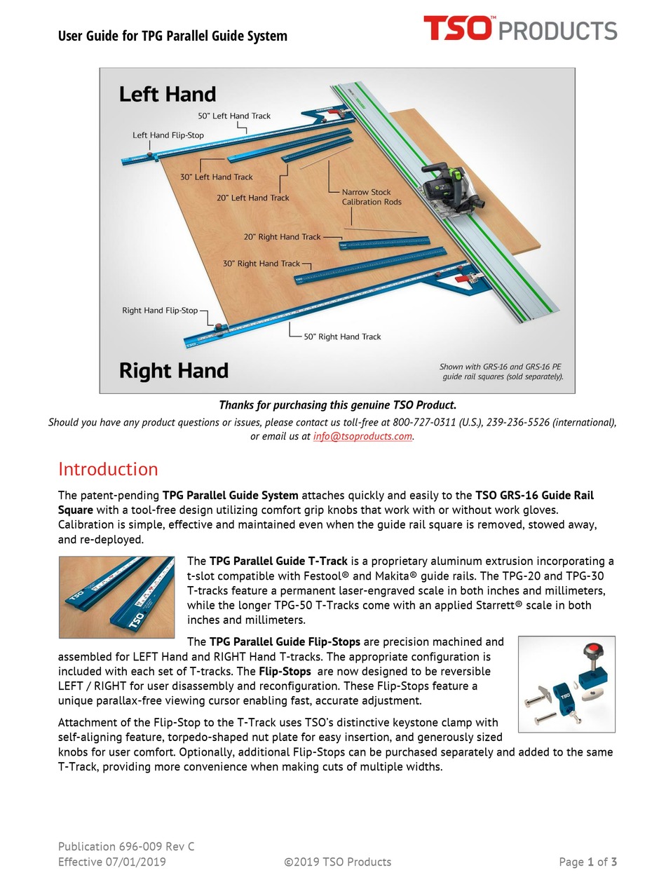 TSO PRODUCTS TPG SERIES USER MANUAL Pdf Download ManualsLib