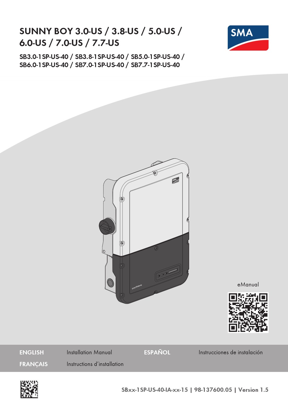 SMA SUNNY BOY 3.0US INSTALLATION MANUAL Pdf Download ManualsLib
