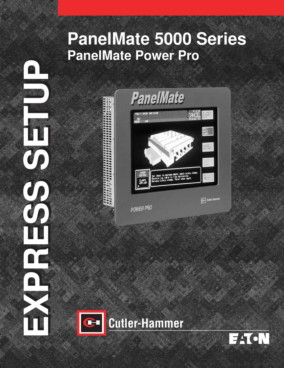 EATON PANELMATE 5000 SERIES EXPRESS SETUP MANUAL Pdf Download ManualsLib