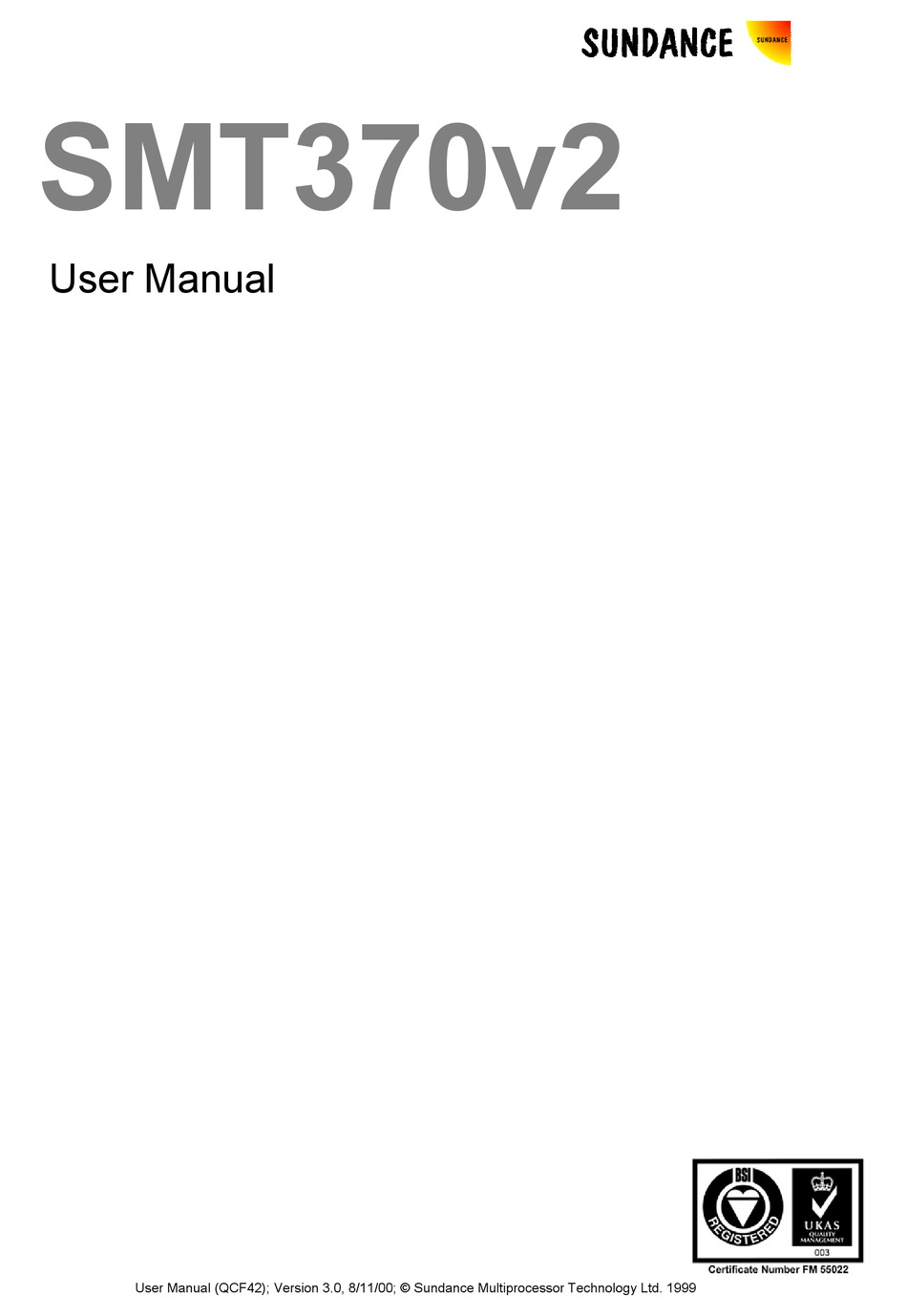 SUNDANCE SPAS SMT370V2 USER MANUAL Pdf Download ManualsLib
