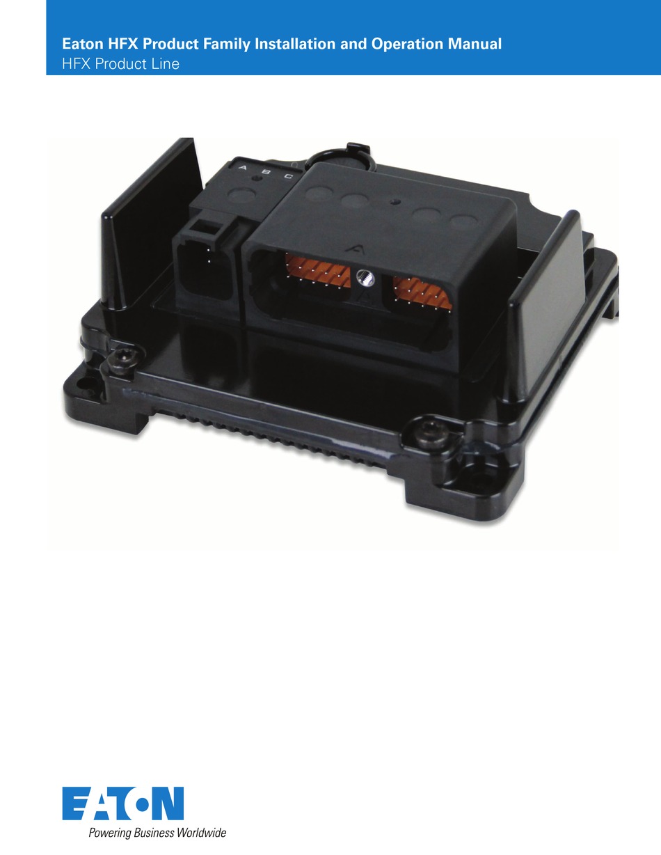 EATON HFX SERIES INSTALLATION AND OPERATION MANUAL Pdf Download