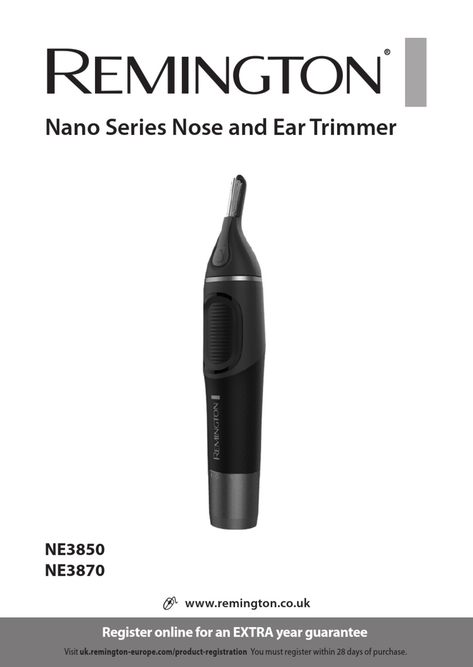 remington nose and ear trimmer ne3850