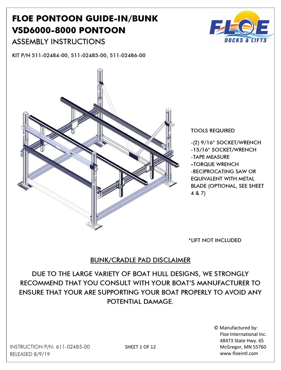 Floe Vsd6000 Assembly Instruction Manual Pdf Download Manualslib