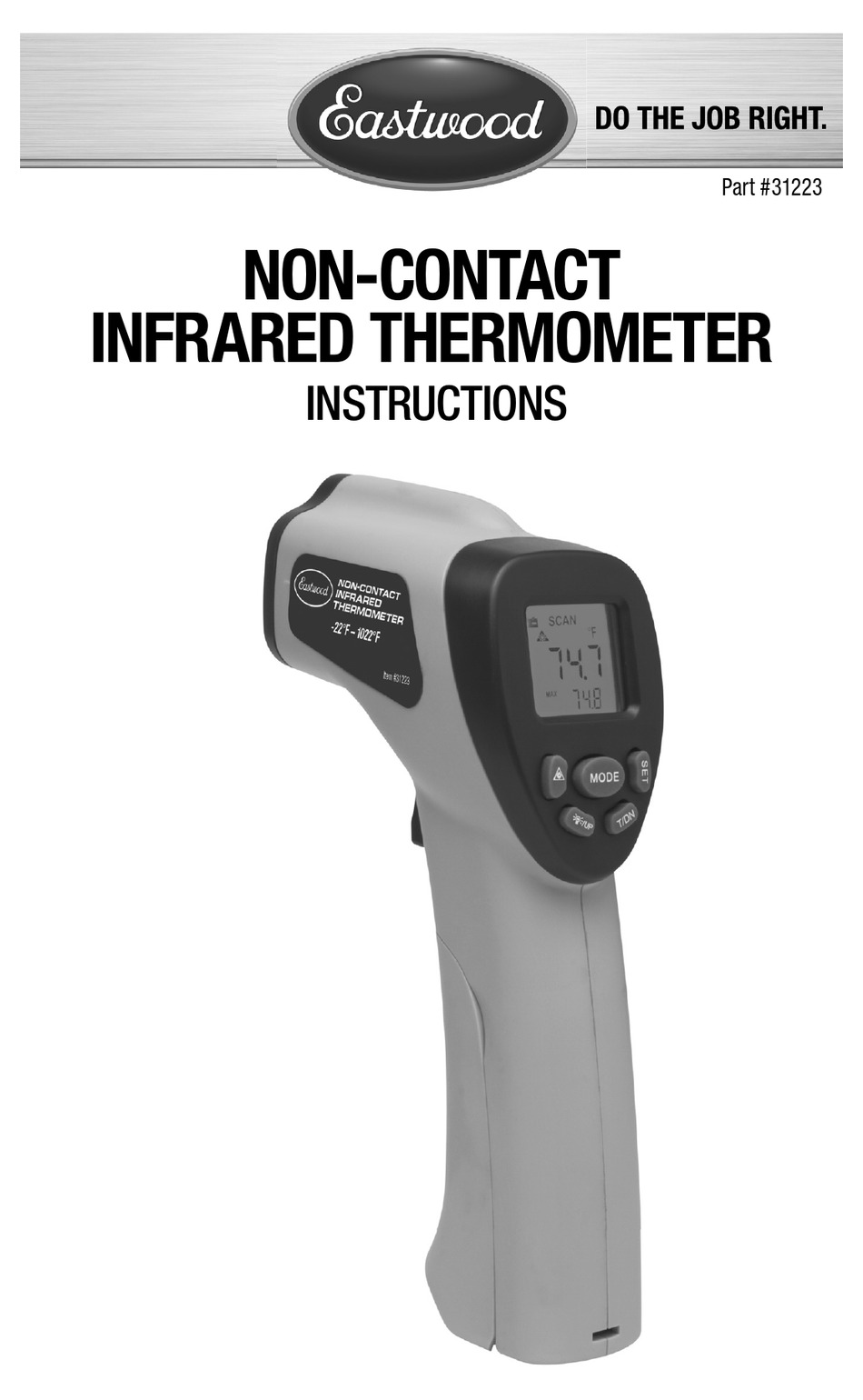 Eastwood Non-Contact Infrared Thermometer