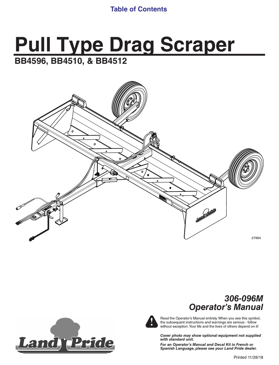 LAND PRIDE BB4596 OPERATOR'S MANUAL Pdf Download ManualsLib